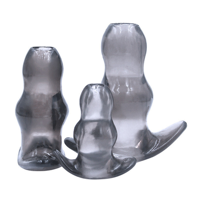 Perfecte Geschikte Dubbele Tunnelstop, TPE/Stop van het Silicone de Holle Uiteinde voor Anale Opleiding