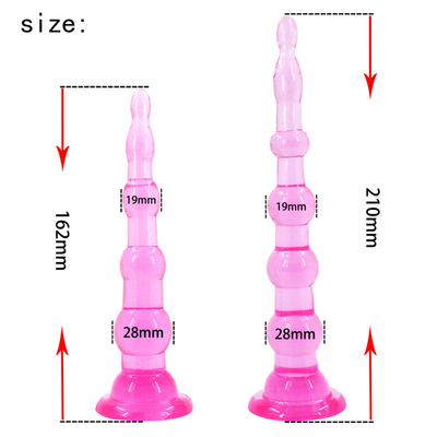 6 parels en van het 7 Parels Anale Uiteinde Stop, de Anale Trainer Toy van Prostage Massager Dildo