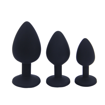 Het draagbare van de het Uiteindestop van Siliconejeweled Chastity Anal Plug Adult Toy Anale Vrolijke Volwassen Speelgoed voor Mensen