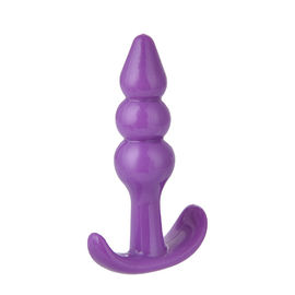 Roze/Purper het Silicone Anaal Speelgoed van Handvatring anal plug vagina soft voor Vrouw