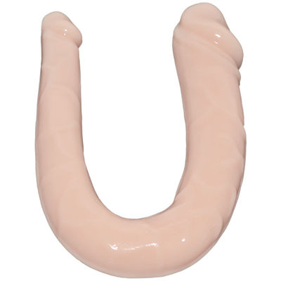 Het dubbele Hoofd Reusachtige Rubber Sexy Product van Penis Realistische Lange Dildo voor Wijfje