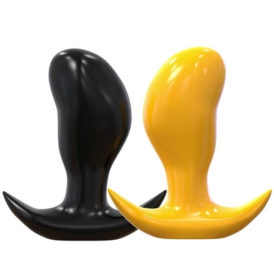 Superzachte mango anale buttplug, flexibele vloeibare siliconen seksspeeltje prostaatstimulator