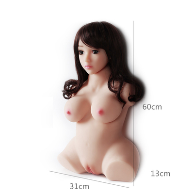 Half Doll van het Lichaamsgeslacht Volwassen de Vrouwenpussy van Product Japans Toy Vagina Big Natural Ass Chinees Doll voor Mannen Mannelijke Masturbator