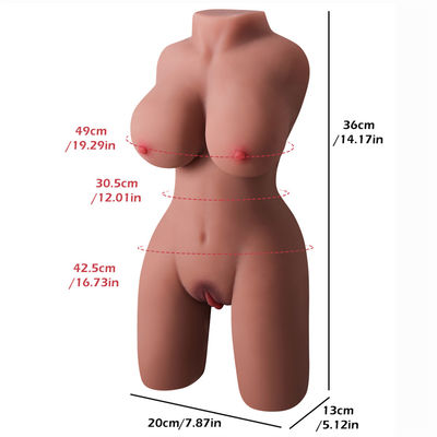 De Fabriek verkoopt het Beste Mannelijke Halve Lichaamsdoll Geslacht Toy For Man van de Torso Realistische Mannelijke Masturbatie