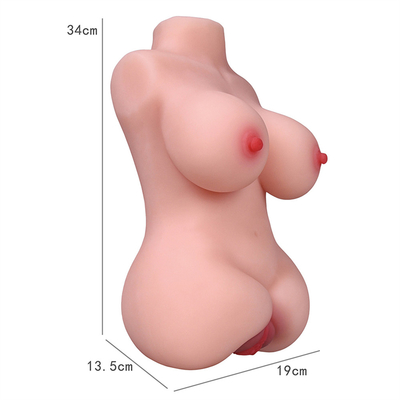 Echte Zachte Pussy van het Huid Halve Lichaam Ezel voor de Mannelijke Grote van de de Masturbatie Reusachtige Ezel van de Torsobil Vagina van Toy Big Torso Boobs Sex voor M