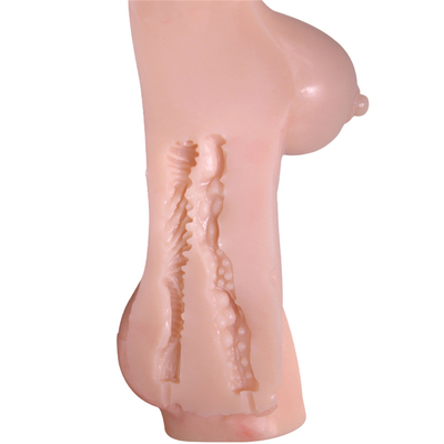 Echte Levensechte van de de Borstezel van Siliconetoy hot selling half body Grote de Vaginamasturbatie voor Mensenmannetje