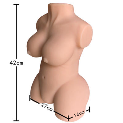 Echte Levensechte van de de Borstezel van Siliconetoy hot selling half body Grote de Vaginamasturbatie voor Mensenmannetje