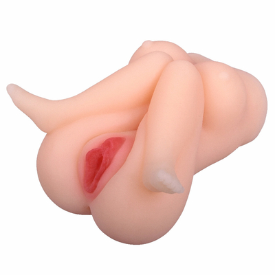 Levensecht Mannelijk Masturbator-Zakpussy 3D Realistisch Geweven Vagina en Anus Volwassen het Geslachtsspeelgoed van Stroker voor Mensenmasturbatie