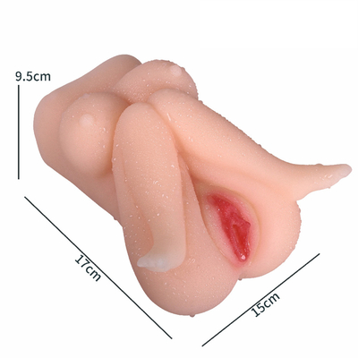 Levensecht Mannelijk Masturbator-Zakpussy 3D Realistisch Geweven Vagina en Anus Volwassen het Geslachtsspeelgoed van Stroker voor Mensenmasturbatie