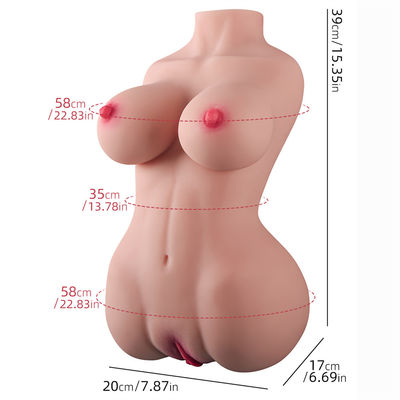 5.5kg de halve Vrouwelijke Doll van de Siliconesaxofoon Torso Realistische Pussy Grote Doll van het Borstgeslacht Mensen van Toy Suitable Toys Sex Adult voor Mensen