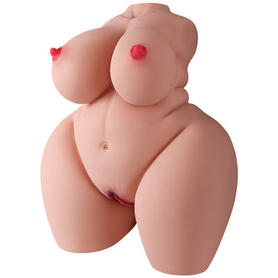 Levensechte Mannelijke Realistische Masturbator met Sexy Mollige Pussy Stroker van het Torsolichaam met Groot Uiteinde en van het Domorengeslacht Speelgoed voor Mensen Pl