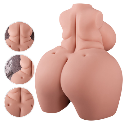 Levensechte Mannelijke Realistische Masturbator met Sexy Mollige Pussy Stroker van het Torsolichaam met Groot Uiteinde en van het Domorengeslacht Speelgoed voor Mensen Pl