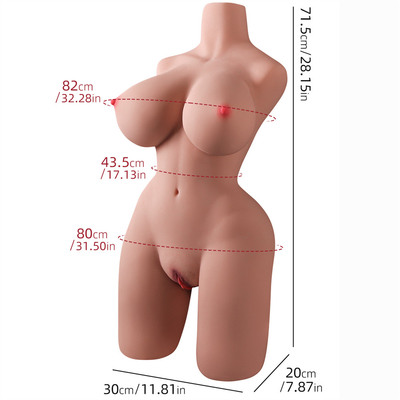 Beste Verkopend Realistisch Volwassen Pussy Geslachtsdoll Doll van de Ezelsmasturbator van 11 Kg Groot voor het Geslacht van de Mensenvagina + Anaal Geslacht 11 Kg