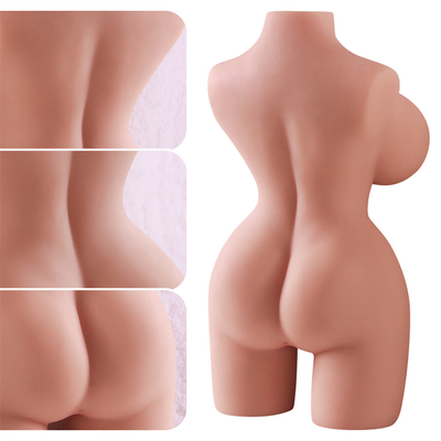 3,3 Kg-Doll van het Metaal het Kader Geïnplanteerde Silicium Echte Pussy van de Huid Geweven Vagina Torso van de Anusezel voor Mensengeslacht