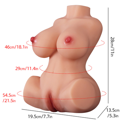 In het groot van het het Silicone Volwassen Torso van de Lage Prijs2.5kg Borst TPE Rubber het Geslachtsdoll voor Mannelijke Masturbatie Vrije Steekproeven