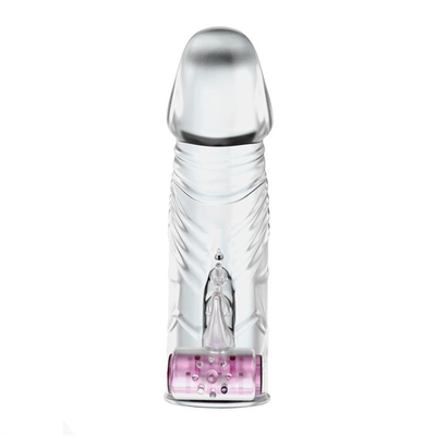 Crystal Vibrating Penis Sleeves Delay-Uitbreidings Zachte TPE Condooms voor de Mens