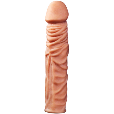 Van de de Peniskoker van het siliconecondoom van de Mensencondooms de Rubber van de de Peniskoker Vergroting van Dildo