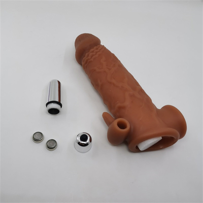 Van de de Kokers het Opnieuw te gebruiken Dekking van de condoompenis van de Vergrotingsvergrotingsapparaten Volwassen Geslacht Toy For Men