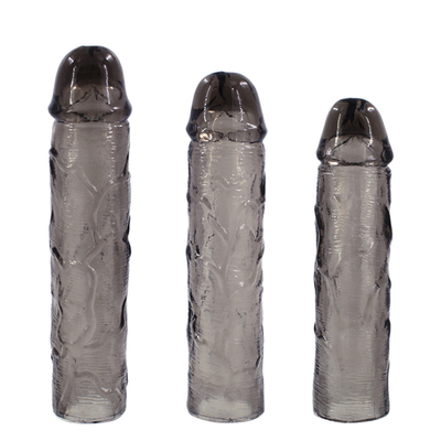 Van de de Mensenpenis van geslachtstoy dildo extender condoms for van de de Uitbreidingskoker van het de Haansilicone de Realistische Penis