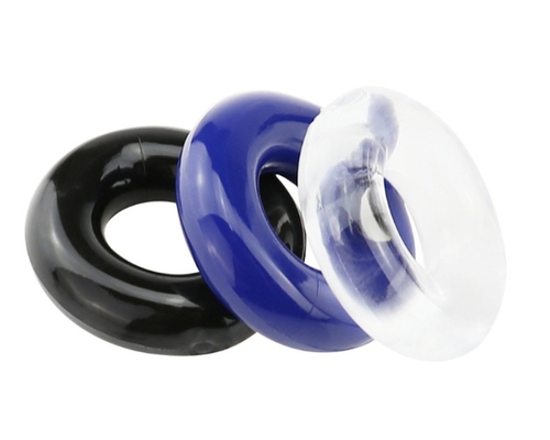 De Penis Ring Crystal Ring Color Random Silicone Ring van de tijdvertraging voor Mannetje