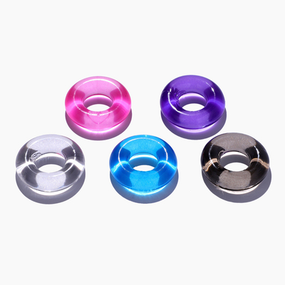 De Penis Ring Crystal Ring Color Random Silicone Ring van de tijdvertraging voor Mannetje