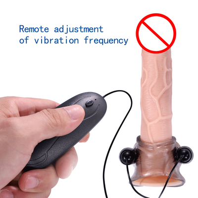 Gratis TPE G-spot volwassenenproducten Man Vibrating Penis Penis Ring Voor Penis