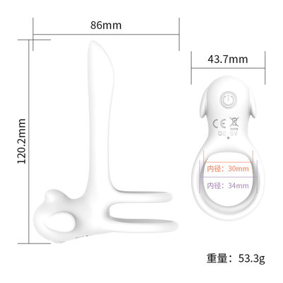 Silicone penis ring met een prikkelende staart / prikkelbare penis ring voor penis stimulatie