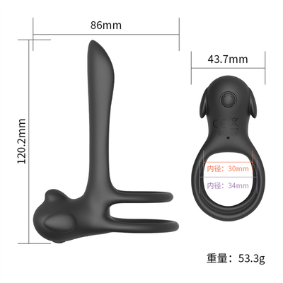 Silicone penis ring met een prikkelende staart / prikkelbare penis ring voor penis stimulatie