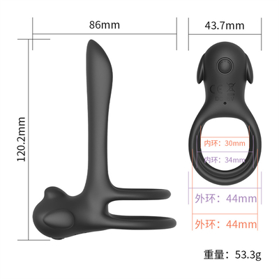 Silicone penis ring met een prikkelende staart / prikkelbare penis ring voor penis stimulatie