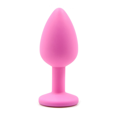 Het draagbare van de het Uiteindestop van Siliconejeweled Chastity Anal Plug Adult Toy Anale Vrolijke Volwassen Speelgoed voor Mensen
