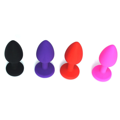 Het draagbare van de het Uiteindestop van Siliconejeweled Chastity Anal Plug Adult Toy Anale Vrolijke Volwassen Speelgoed voor Mensen
