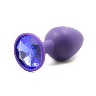 Het draagbare van de het Uiteindestop van Siliconejeweled Chastity Anal Plug Adult Toy Anale Vrolijke Volwassen Speelgoed voor Mensen
