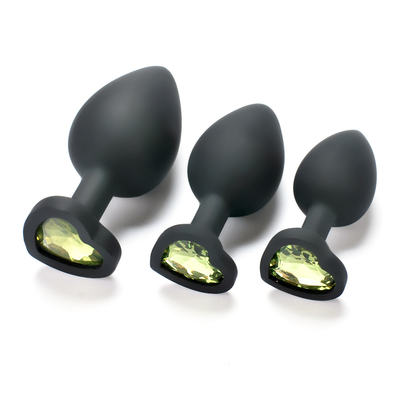 Het draagbare van de het Uiteindestop van Siliconejeweled Chastity Anal Plug Adult Toy Anale Vrolijke Volwassen Speelgoed voor Mensen