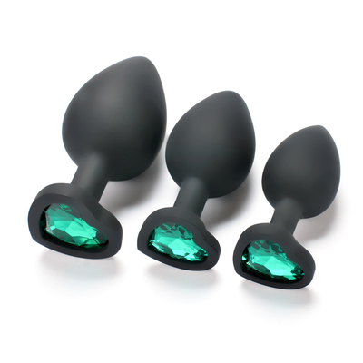 Het draagbare van de het Uiteindestop van Siliconejeweled Chastity Anal Plug Adult Toy Anale Vrolijke Volwassen Speelgoed voor Mensen