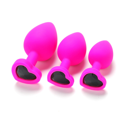Het draagbare van de het Uiteindestop van Siliconejeweled Chastity Anal Plug Adult Toy Anale Vrolijke Volwassen Speelgoed voor Mensen