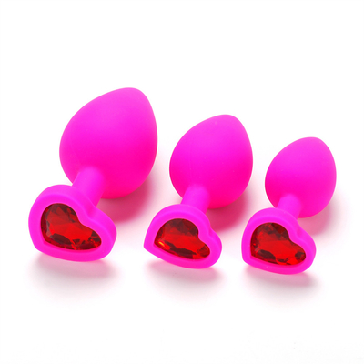Het draagbare van de het Uiteindestop van Siliconejeweled Chastity Anal Plug Adult Toy Anale Vrolijke Volwassen Speelgoed voor Mensen