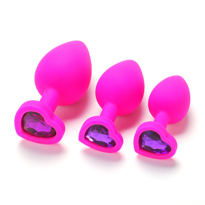 Het draagbare van de het Uiteindestop van Siliconejeweled Chastity Anal Plug Adult Toy Anale Vrolijke Volwassen Speelgoed voor Mensen