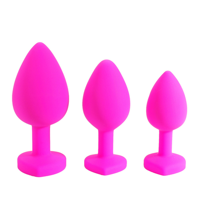 Het draagbare van de het Uiteindestop van Siliconejeweled Chastity Anal Plug Adult Toy Anale Vrolijke Volwassen Speelgoed voor Mensen