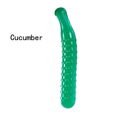 Heet van het de Groentekristal van het verkoopfruit van de de Stopvagina van Dildos Anaal van de Clitorismassager het Geslachtsspeelgoed voor Vrouwelijke Masturbatie