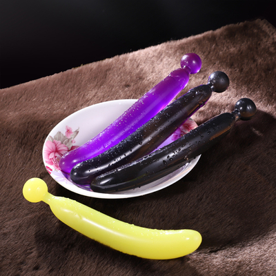 Heet van het de Groentekristal van het verkoopfruit van de de Stopvagina van Dildos Anaal van de Clitorismassager het Geslachtsspeelgoed voor Vrouwelijke Masturbatie