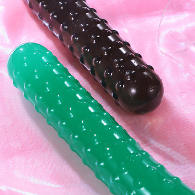 Heet van het de Groentekristal van het verkoopfruit van de de Stopvagina van Dildos Anaal van de Clitorismassager het Geslachtsspeelgoed voor Vrouwelijke Masturbatie