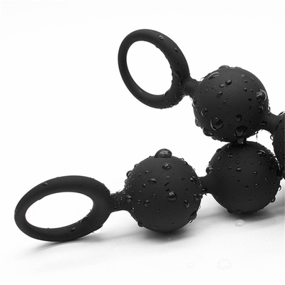 Grote Anale Ballen voor Vrouwenmannen Grote het Silicone Anale Parels van de Uiteindestop met Trekkrachtring