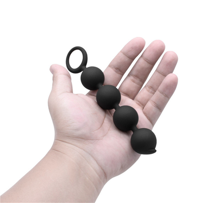 Grote Anale Ballen voor Vrouwenmannen Grote het Silicone Anale Parels van de Uiteindestop met Trekkrachtring