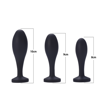 Daling het Verschepen van het het Speelgoedwater van het Silicone Anale Geslacht van het de Dalingsontwerp van de het Uiteindestop van Massager Zwarte Anale Anale de Stopreeks
