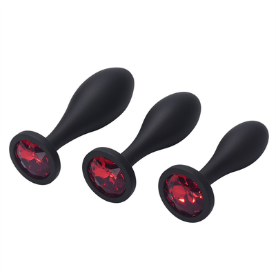 Daling het Verschepen van het het Speelgoedwater van het Silicone Anale Geslacht van het de Dalingsontwerp van de het Uiteindestop van Massager Zwarte Anale Anale de Stopreeks