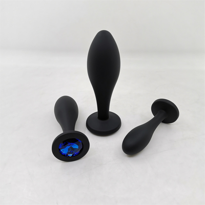 Daling het Verschepen van het het Speelgoedwater van het Silicone Anale Geslacht van het de Dalingsontwerp van de het Uiteindestop van Massager Zwarte Anale Anale de Stopreeks