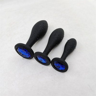 Daling het Verschepen van het het Speelgoedwater van het Silicone Anale Geslacht van het de Dalingsontwerp van de het Uiteindestop van Massager Zwarte Anale Anale de Stopreeks