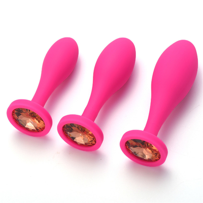 Daling het Verschepen van het het Speelgoedwater van het Silicone Anale Geslacht van het de Dalingsontwerp van de het Uiteindestop van Massager Zwarte Anale Anale de Stopreeks