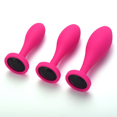 Daling het Verschepen van het het Speelgoedwater van het Silicone Anale Geslacht van het de Dalingsontwerp van de het Uiteindestop van Massager Zwarte Anale Anale de Stopreeks