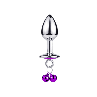 Anaal seksspeelgoed Plug Butt Roestvrij staal kristal 3pcs Set Metalen anaal plug met bel